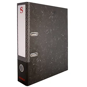 Папка архивная 50мм А4 черн.мрамор