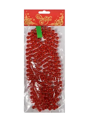 Новогодняя гирлянда Бусы (270см) с красными шариками (38677) 2480540