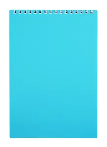 Блокнот А5 80л кл. "NEWtone PASTEL Незабудка" офсет 80г/м2, пласт.обл., гребень