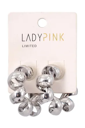 Серьги `LADY PINK` CHAIN CONNECTION (220327) 3002698