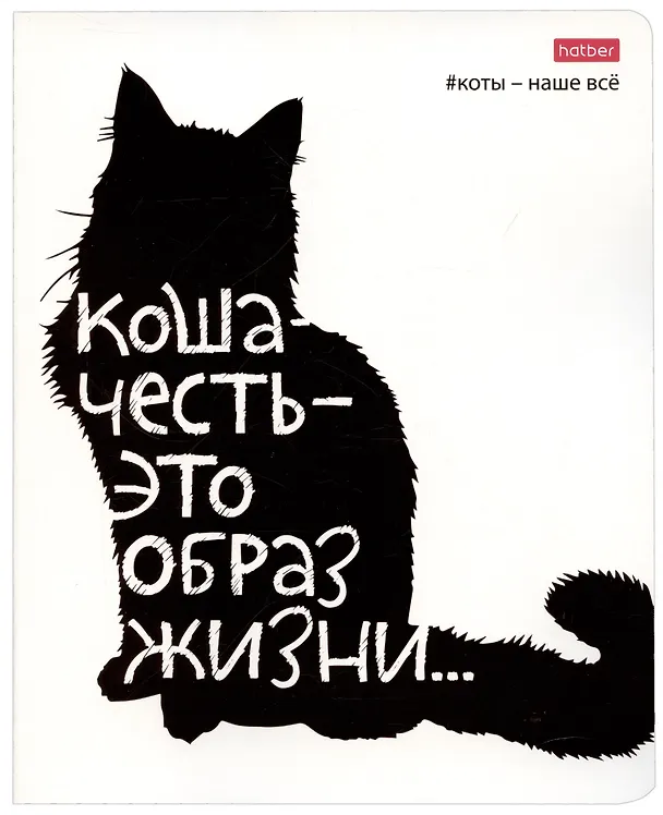 Тетрадь общая «Коты - наше всё», 48 листов в клетку, A5, в ассортименте - Hatber 2900114 — 5