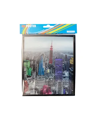 3D Постер Нью Йорк вечер (1824EU3DB08) (18х24) 2403000
