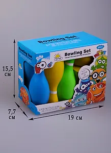 Игра, Набор для боулинга 6 кеглей и 1 шар, в коробке 15-01842-8816D7