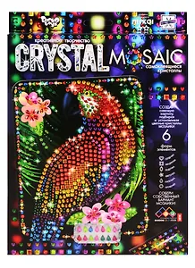 Набор для творчества ДАНКО-ТОЙС Crystal Mosaic Попугай