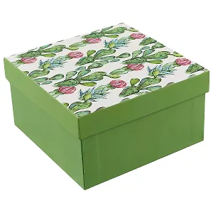 Подарочная коробка «Blooming cactus», 17 х 17 см
