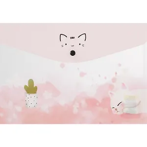 Папка на кнопке «Dream cat», А4
