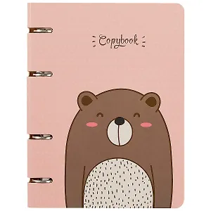 Тетрадь на кольцах в клетку Unnika, "Cute & Funny. Cute bear", 100 листов