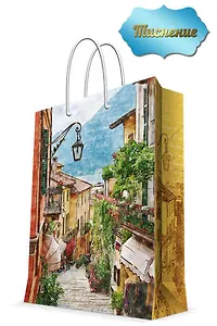 Пакет, Феникс Презент, Итальянский дворик 17,8*22,9*9,8см 43510