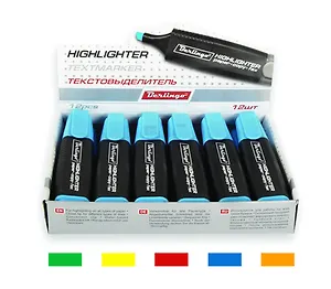 Текстовыделитель синий, Berlingo