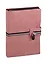 Ежедневник недат. А5 160л Линкольн розовый, кожзам, мягкий переплет, застежка магнитный клапан, тонир.блок, ляссе — 255529 — 1