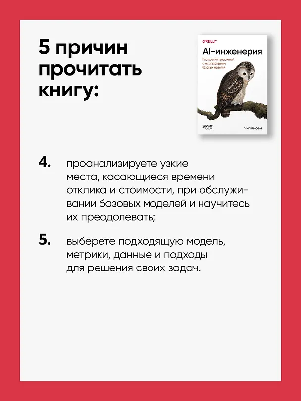 Книга AI-инженерия. Построение приложений с использованием базовых моделей (Чип Хьюен) — 8