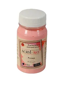 Краска акриловая "Акрил-Арт" розовый,100мл,банка, Таир