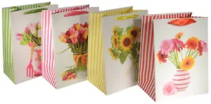 Пакет подарочный бумажный "Весенний букет", А5