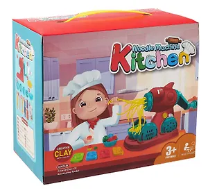 Игровой набор для лепки "Готовим лапшу" (12 цветов пластилина+26 предметов)