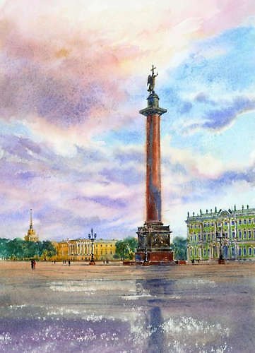 Репродукция в рамке Дворцовая площадь [ХА50-011(рам)] 334765 — 1