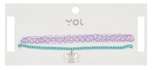 Набор чокеров Yoi, "Бабочка", 48 см, 2 штуки