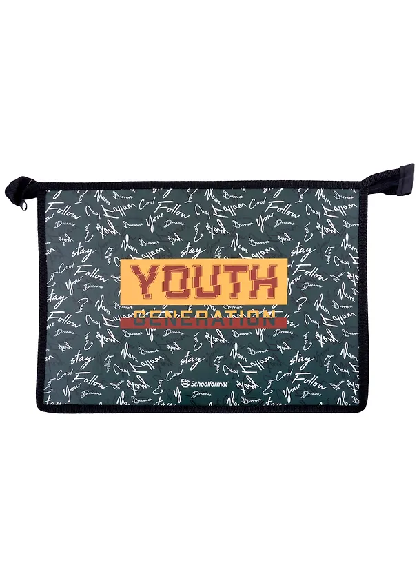 Папка для тетрадей А4 "YOUTH" 20*13*3см пластик, молния 2895780 — 1