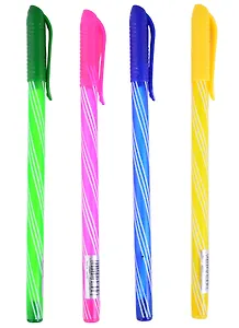 Ручка шариковая GoodMark, Stripes, синяя