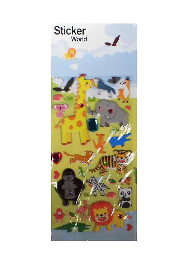 Наклейки объемные Sticker World (ZC-B006) (3+) (упаковка) 2501015 — 1