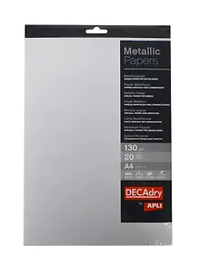 Бумага дизайнерская А4 20л "Жемчужный металлик" 130г/м3, DECAdry