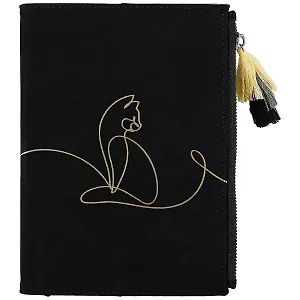 Ежедневник недатированный "Велюр",  А5+, 120 листов, черный