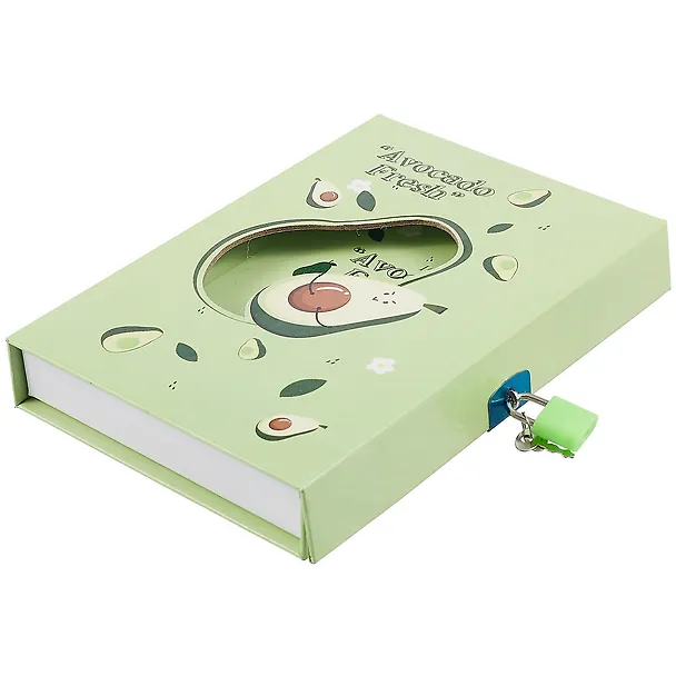 Записная книжка «Avocado» А6+, 50 листов, с замочком, в ассортименте 258394 — 2