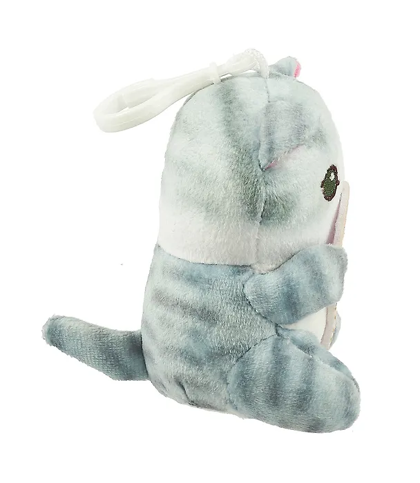 Брелок Kawaii Котик с мороженым (текстиль) (10 см) (12-0671-Z2) Bookvalno 3035564 — 3