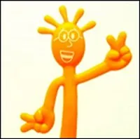 Ручка Человечек оранжевая (002330) (Карамба)