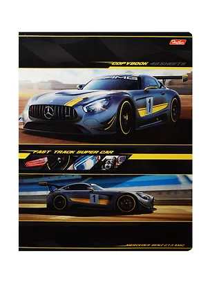 Тетрадь в клетку Hatber, Fast Track, 48 листов, в ассортименте 240615