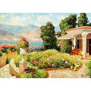 Картина стразами (алмазная мозаика) 30x40 см, ОСТРОВ СОКРОВИЩ "Цветущий сад", без подрамника, 662568