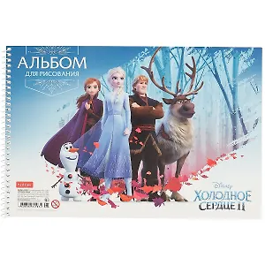 Альбом для рисования "Холодное сердце", А4, 30 листов, на спирали, в ассортименте