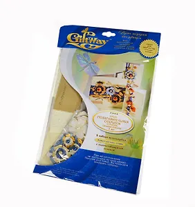 Набор для творч. Открытка Стрекоза из бумаг ручн. отлива (00009126) (3шт.) (30х21см)