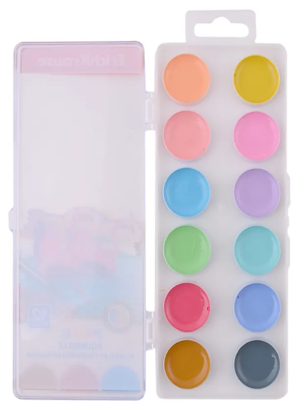 Краски акварельные 12цв "Pastel" пл/к., б/к., ERICH KRAUSE 2977338 — 2