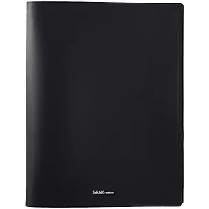 Папка 4кольца А4 "Matt Classic" 24мм, пластик, черный, Erich Krause 259395