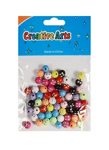 Набор бусин (20гр) круглые со стразами (ассорти) (11-24067-L26)