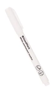 Маркер перманентный белый 1мм, Goodmark