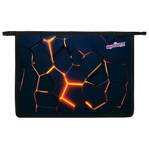 Папка для тетрадей А4 "Volcano split" картон/пластик, молния