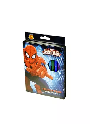 Фломастеры 12цв "Spider-man", вент.колп., к/к, подвес, Disney — 231077 — 1