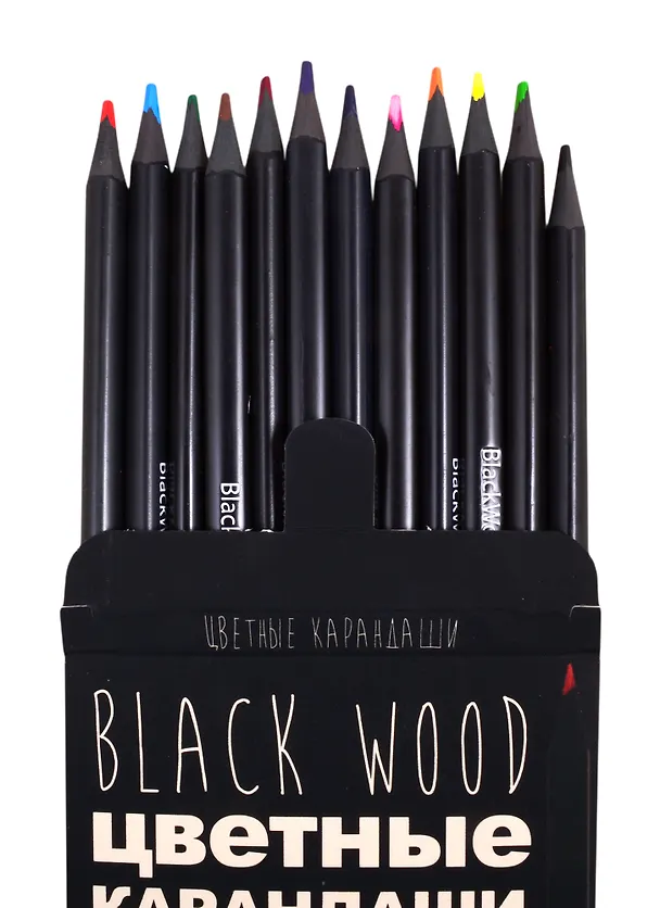 Карандаши цветные Bruno Visconti, BlackwoodColor, 12 цветов, в ассортименте 257514 — 4