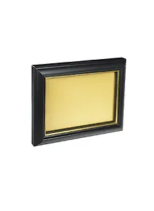 Рама 10*15 деревянная, цв. черный с золотом, со стеклом, Двуреченский