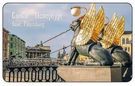 Магнит СПб Банковский мост (9х5,5) (винил) (МВ2021-041) 2844519 — 1