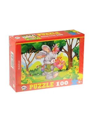 Пазлы 100 А5 Веселые путешественники (ассорти) (Пз100_1496) (165х230мм) (5+) (Hatber) (коробка) 2497135