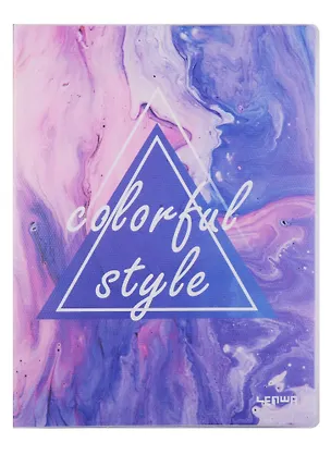 Тетрадь в клетку Lenwa, Colorful style violet, 80 листов 245678