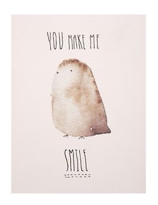 Открытка одинарная "make me smile"