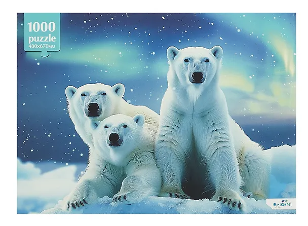 Пазл 1000 элементов "Мишки на севере" 48х67 см 3072516 — 3