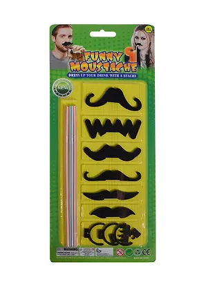 Набор Усы с трубочкой (6 видов) (305252) 2426779