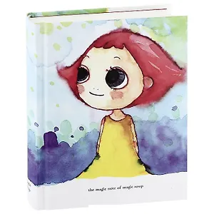 Записная книжка в твердом переплете "Титта и Мансу"-2 (Оранжевая корова)