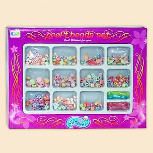 Набор Бусинки для украшений (GB8801) Любимая забава (25см) (коралл) 2273093