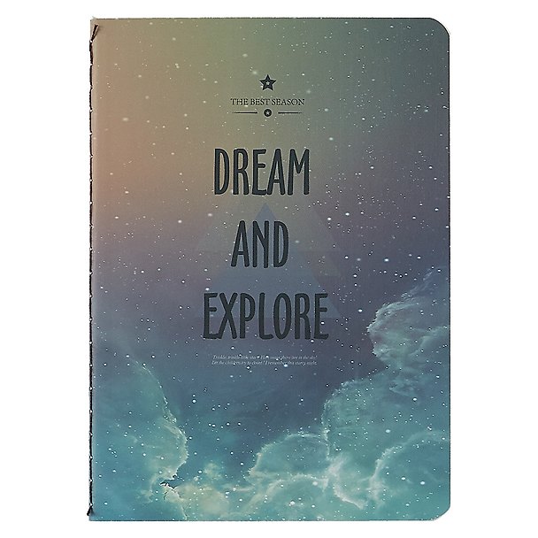 Записная книжка «Dream and explore» А6, 40 листов в линейку, сшивка, в ассортименте 245264 — 1