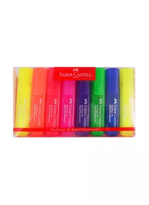 Текстовыделители Faber-Castell, 46 Superfluorescent, 8 цветов 1-5 мм — 255825 — 1